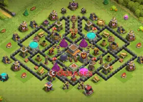 Best Town Hall 8 Hybrid Base for Clash of Clans #20382