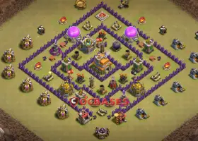 Town Hall 7 War Base: Compact & Anti-Air | Clash of Clans #20398