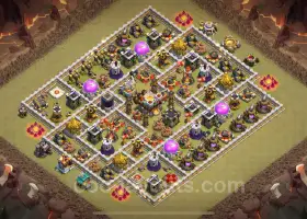 Best TH11 Hybrid War Base Link for Clash of Clans 2024 #20413