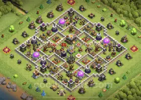 Best TH11 Anti 3 Stars Hybrid Base Link | Clash of Clans #20421