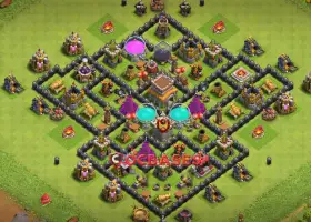 Top Town Hall 8 Farming Base | Anti 3 Stars & Hybrid Layout #20422