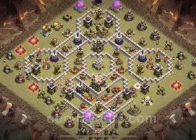 Top Anti 3 Stars TH11 War Base Copy with Link - Clash of Clans #20439