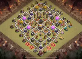 Best TH11 Max War Base 2025 - Hybrid with Link & Copy #20461