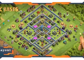 Top TH12 Farming Base: Anti-Everything Hybrid Layout #20484