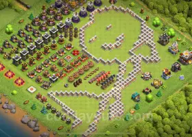 Best Funny Troll Base TH11 - Clash of Clans 2024 #20486