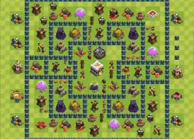 Top TH11 Trophy Base – Clash of Clans Defense Strategy #20488