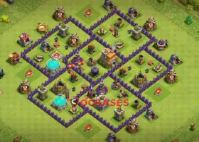 Top Town Hall 7 War Base - Anti 2 Stars & Air Strategies #20489