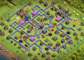 TH12 Max Farming Base Link - Clash of Clans Hybrid Design #20528