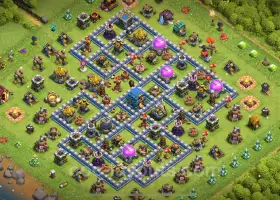 Top TH12 Base Copy: Anti 3 Stars GoWiWi/GoWiPe 2025 #20542