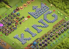 Best Funny Troll Bases for TH12 - Clash of Clans Art #20561