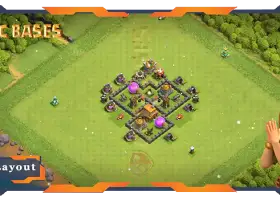 Top TH4 Defense Base Layouts & Max Levels - Clash of Clans #20563