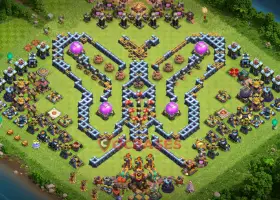 Town Hall 14 Progress Base Guide - Clash of Clans Fun #20564