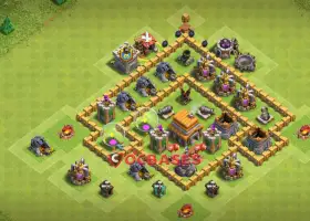 Town Hall 5 Hybrid Base: Anti 3 Star | Clash of Clans Guide #20584