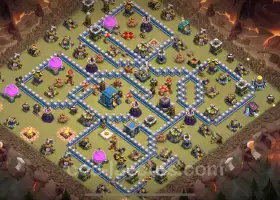 Top Anti 2 Stars TH12 War Base - Hybrid Defense Copy #20585