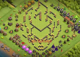 Clash of Clans Town Hall 9 Progress Base - Fun & Copy Link! #20589