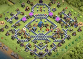 Best Anti 2 Stars TH12 Base Copy - Clash of Clans #20607