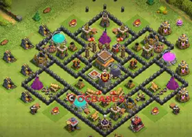 Ultimate TH8 Hybrid Base: Anti-3 Stars, Compact & Symmetric #20619