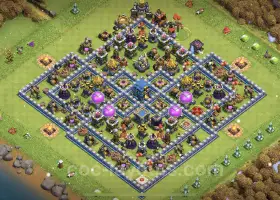 TH12 Hybrid Base Design for Trophy Collecting - COC #20625