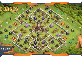 Top TH11 Hybrid Base Layout: Anti-Air & Anti-Dragon Defense #20636