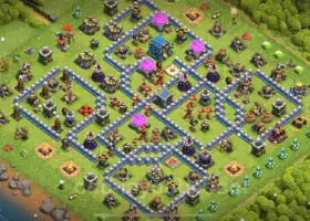 TH12 Base Copy: Anti Dragon & Air Defense - Clash of Clans #20645