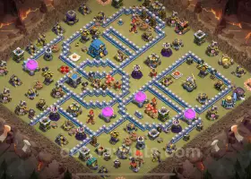 Top TH12 War Base: Anti-Air & Electro Dragon Defense #20647