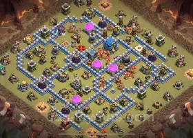 Top Anti 3 Stars TH12 War Base - Clash of Clans #20649