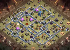 Best TH12 Anti 3 Stars War Base - Clash of Clans (CWL) #20674