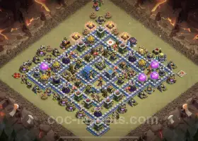 Best TH12 War Base: Anti-Everything Hybrid with Link #20694