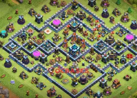 Top Town Hall 13 Hybrid Base - Anti 2 Stars for Clash of Clans #20697