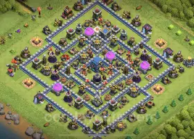 TH12 Farming Base with Link - Anti Everything Layout COC #20718