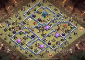 Best Hybrid War Base TH12 - Town Hall 12 CWL Copy Link #20732