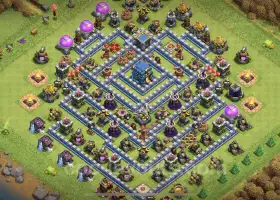 Max TH12 Base Copy: Anti-Air & Electro Dragon Defense #20747