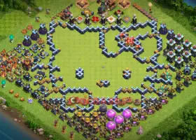 Town Hall 14 Progress Base for Clash of Clans: Fun Strategies! #20754