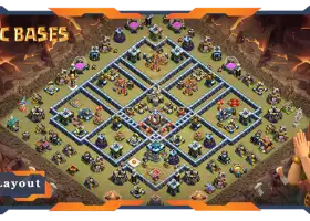 Top TH13 War Base Design with Anti-Everything Layout #20771