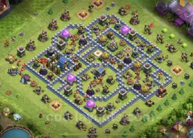 Top Anti-Everything TH12 Hybrid Base with Link - COC #20777