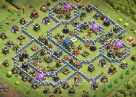 TH12 Trophy Base: Anti-Everything Hybrid for Clash of Clans #20790