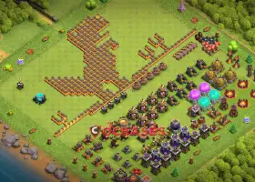 Town Hall 10 Progress Base in Clash of Clans - Fun Guides #20794