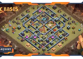 Top TH13 War Base Layouts: Defense & Links - Clash of Clans #20798