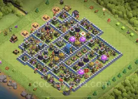 Best Anti 3 Stars TH12 Hybrid Base - Clash of Clans #20805