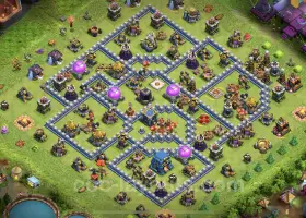 TH12 Farming Base - Anti Everything Layout for Clash of Clans #20807