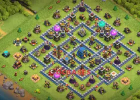 Top Town Hall 12 Trophy Base - Symmetric Design & Copy Link #20809