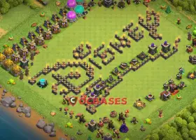 Town Hall 9 Progress Base for Clash of Clans | Tips & Fun #20814