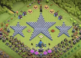 Top Funny Troll Base TH12 - Clash of Clans Art & Link #20824