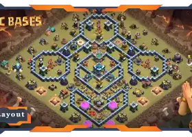 Top TH13 War Base: Anti 3 Stars & Electro Dragon Layout #20831