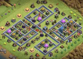 Max Level TH12 Base - Anti Air/Electro Dragon Hybrid #20842