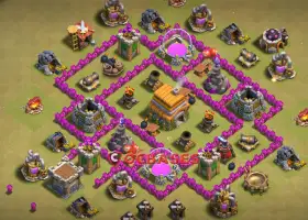 Ultimate Town Hall 6 War Base - Copy Base Link | Clash of Clans #20843