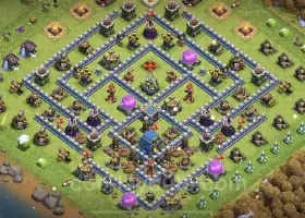 Best Anti 3 Stars TH12 Base Copy - Clash of Clans Defense #20847