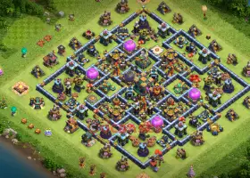 Top Town Hall 14 Farming Base: Anti 3 Stars & Symmetric Design #20849