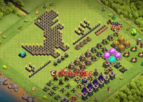 Optimized Town Hall 9 Progress Base for Clash of Clans Fun #20853