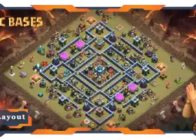 Top TH13 War Base with Anti-Air Layout & Link - Clash of Clans #20861